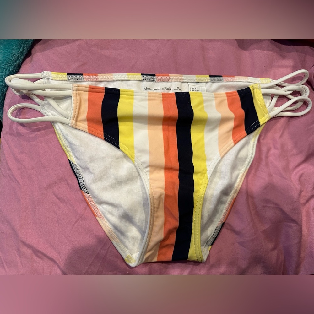 Abercrombie & Fitch Multicolor Striped Bikini Bottom